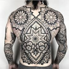 Work In Progress For Wasarii A Pleasure Geometrictattoo Ornamentalika Ornamentaltattoo Dot Back Tattoos For Guys Geometric Tattoo Full Back Tattoos