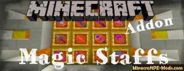 Powerful Magic Staffs Minecraft Pe Mod Addon 1 16 1 14 60 How To Play Minecraft Minecraft Pocket Edition Armor Minecraft