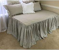 The polyester springfield floral daybed bedding set includes a daybed cover and three standard shams. Amazon Com Daybed Cover Daybed Bedding Fitted Daybed Cover Daybed Cover Set Natural Linen Linen Bedding Shabby Chic Bedding Ruffle Bedding Free Shipping Handmade