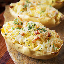 Nugget Markets Twice Baked Spaghetti Squash Recipe Recipe Baked Spaghetti Baked Spaghetti Squash Recipes Squash Recipes