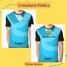 Te presentamos la idea de camisa para Contaduría Pública por parte de Olman  Solano. Recuerda que puedes votar por todas las ideas que te gusten💙💛