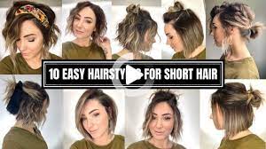 10 Easy Hairstyles For Short Hair Short Hair Styles Easy Easy Hairstyles Short Hair Styles