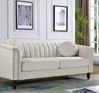 Amazon.com: Container Furniture Direct Sofá de terciopelo ...