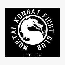 2 different version of the logo! Mortal Kombat Logo Wall Art Redbubble