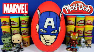 Youtube Play Doh Surprise Egg Captain America