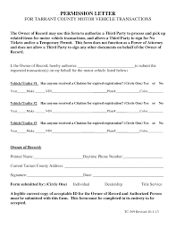 A letterhead, if combined wisely with the right design, template, etc., can build a pretty impression on the firm's professionalism to the readers. Https Www Tarrantcounty Com Content Dam Main Tax Motor Vehicle Page Images Permission 20letter 208 16 13 1 Pdf