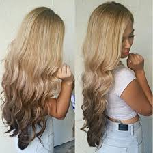 Long Curly Reverse Ombre Hair In Blonde Reverseombre Curlyhair Wand Longhair Blonde Reverse Ombre Hair Ombre Hair Blonde Ombre Hair Color
