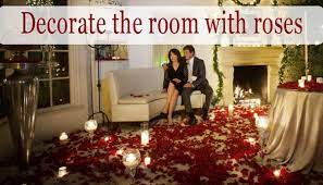 Rose petals boyfriend romantic room decoration with candles. Valentine S Day Romantic Diy Arrangement With Rose Petals Hative