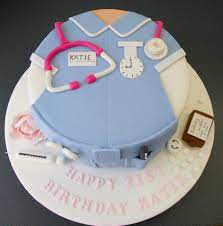 Nursing theme cake for graduation party. Nurse Cake Nurses Uniform 21st Birthday Nurse Birthday Cake 21st Birthday Cakes Nurse Birthday