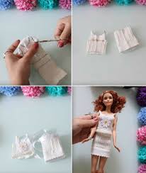 Das schnittmuster 8576 von burda style präsentiert trägerkleid, tops, röcke, shirts, jacken und hosen für barbie und ken. Diy Barbie Kleidung Mit Ohne Nahen Einfache Anleitungen Fur Puppen
