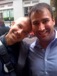 Mark Bole and Jambo in London looking satisfied after the …