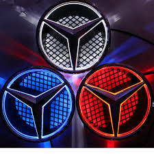 Voiture Calandre Logo Lampe Led Calandre Miel Grill Logo Pour Benz C Class W204 Classe Glk Auto Badge Lumiere Led Embleme Lampe Aliexpress