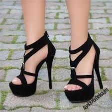 Samata Suet Siyah Yuksek Platform Ayakkabi Con Imagenes Tacones Zapatos Elegantes Mujer Zapatos De Tacon Lindos