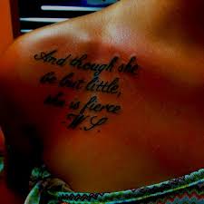 Thigh Though She Be But Little She Is Fierce Tattoo Pin By Jeannette Morrisey On Tattoos Piercings Fierce Tattoo Tattoos Human Canvas