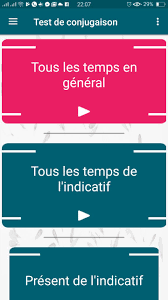 Le présent de l'indicatif marque surtout que l'action s'accomplit au moment où l'on parle. Jeu De Conjugaison Exercice De Conjugaison Verbe For Android Apk Download