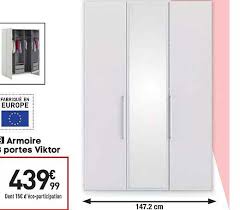 Sign in | create account. Offre Armoire 3 Portes Viktor Chez Conforama