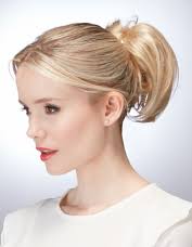 Short straight clip on updo ponytail hairpiece. Ponytails Ponytail Extensions Clip In Ponytails By Hothair