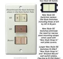 GE Low Voltage Key Locking Momentary Switch RS232K - Ivory