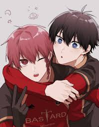 hand up, kurona ranze, red eyes, sportswear, isagi yoichi - Anime R34