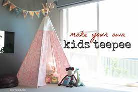* my original fabric was 275cm x 140cm and was more than enough to make the entire teepee including straps and loops etc. Diy Kids Teepee The Thud