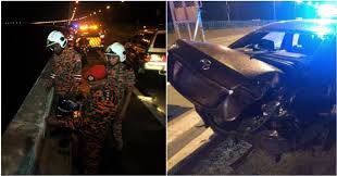 We travelled across the second penang bridge today, it is an amazing piece of engineering, snaking across from the island to the mainland. Watch Car Plunges Into Sea Following Crash With Driver On Penang Bridge Victims Missing World Of Buzz