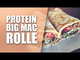 Protein Big Mac Rolle Low Carb High Protein Youtube