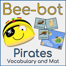 Colourful And Clear Tiles For Use With A Bee Bot All Images And Vocabulary Cards Are Easily Printed To Create A Vocabula Beebot Bee Bot Mats Pirate Vocabulary