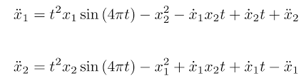 Solving A System Of Second Order Tightly Coupled Nonlinear Ode With Six Initial Conditions In Matlab Stack Overflow