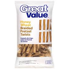 Unbleached wheat flour, whole wheat flour, honey, brown sugar, corn oil, . Great Value Honey Wheat Braided Pretzel Twists 10 Oz Walmart Com