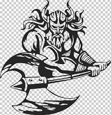 Viking Png Art Black Fictional Character Fictional Characters Line Art Free Clip Art Art Viking Character