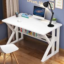 Laptop desk with bookcase is not available for sale online. Computer Laptop Desk Modern Style Table Bookshelf Wooden Stand Home Bedroom K Style Design 100x60x73cm White Buy Sell Online Best Prices In Srilanka Daraz Lk