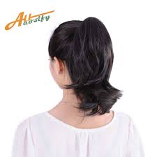 Make a small compact ponytail. Allaosify Hair 6 Short Ponytail Synthetic Hair Natural Claw Hair Pony Tail Heat Resistant Synthetic Short Hair Ponytail Synthetic Ponytails Aliexpress