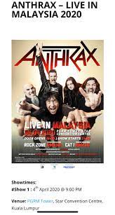 Top quality anthrax mens t shirt live in japan hot sale shopee malaysia. Sarawak Edition Anthrax Live In Malaysia 04 04 2020 Facebook