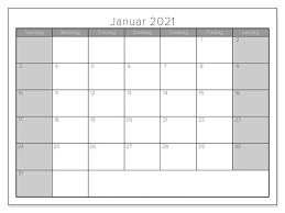 Online bestellen oder in der filiale abholen. Kalender Januar 2021 Vorlag The Beste Kalender