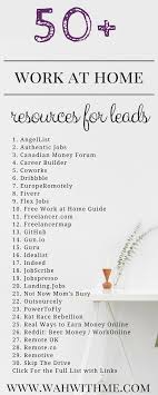 Find Work At Home Jobs On These 50 Websites Work From Home Jobs Working From Home Home Jobs