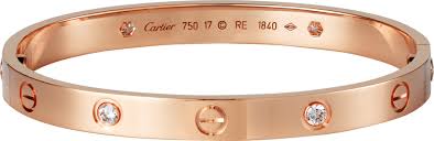 Span Class Lovefont A Span Bracelet 4 Diamonds Cartier Love Bangle Love Bracelets Bracelets Gold Diamond