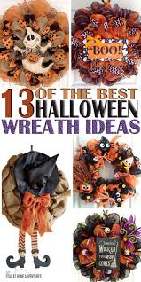 We knew fall wreaths were a thing, but who knew halloween wreaths could be so stylish? I Ll Be Honest And Say I That I Love Halloween So Much Is One Of My Favorites But When It Com Diy Halloween Decorations Halloween Wreath Halloween Decorations