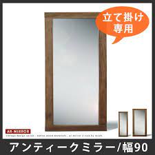 楽天市場 全身鏡 大 全身 鏡 ミラー 大型 アンティーク ビンテージ ヴィンテージ 全身ミラー 姿見 スタンドミラー ジャンボミラー 木製 無垢材 古材 天然木 木 男前 西海岸 ブルックリン シンプル カフェ風 高級感 おしゃれ 立て掛け 幅90cm 90幅 90cm幅 高さ180cm 家具