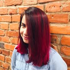 The cherry bombré — that your brunette hair will love. 25 Thrilling Ideas For Red Ombre Hair