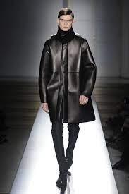 Jil Sanders Jil Sanders Runway Black Leather Jacket Coat Sz 52 Size L 1799 Leather Jacket Fashion Black Leather Jacket