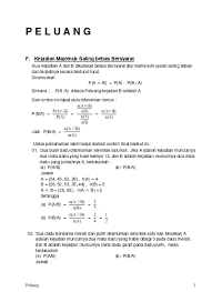 Check spelling or type a new query. 11 Kejadian Majemuk Saling Bebas Bersyarat