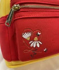 Two compartments, one in front of the other; Loungefly Disney Winnie The Pooh Flower Crown Mini Backpack In Hand For Sale Online Ebay