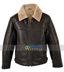 men raf aviator b3 genuine sheepskin bomber flying cockpit jacket