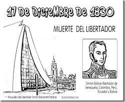 Por ese motivo hemos diseñado nuevas imñagenes para colorear de la muerte de simón bolívar, descarga gratis los dibujos para pintar de la muerte de simón bolívar Colorear 17 Diciembre Muerte Del Libertador Colorear Dibujos Infantiles