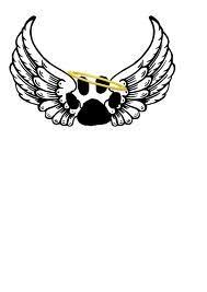 Paw Wings And Halo Jm Dog Tattoos Halo Tattoo Cat Paw Tattoos