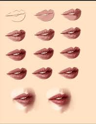 Sketch a circle with a vertical line in the middle. How To Draw Lips Steps To Draw Lips In Drawing References And Resources