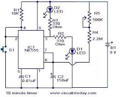 A time delay circuit can be useful for any circuit that needs a delay before output turns on. 10 Minute Timer Circuit