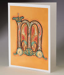 Illuminated Letter M From Lindisfarne Gospels F90r England 8th C Dwiggins Illuminations No need to register, buy now! lindisfarne gospels f90r england 8th