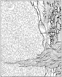 Free coloring sheets to print and download. Starry Night Malvorlage Coloring And Malvorlagan