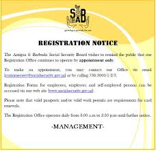 I need to make an appointment or otherwise arrange to have my part b authorized so that i can qualify for medicare. Public Antigua Barbuda Social Security Board Abssb Facebook